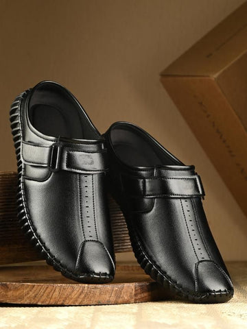 Men's Bantu Style Black Loafer Casual Shoe